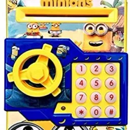 Mini ATM Safe Piggy Saving Bank With Electronic Lock Coin Bank For Kids Yellow-image-31