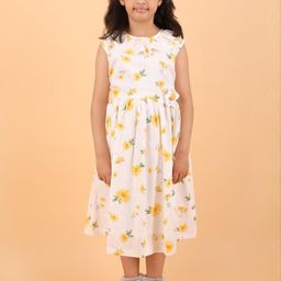 CALYX CLOTHING Floral Print Applique Fit & Flare Dress-image-60