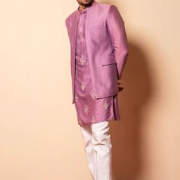 Ayush Jain Printed Woven Nehru Jacket image 3