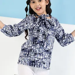 Ishti Print Tie-Up Neck Top-picture-12