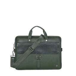 Stamp Unisex Leather Laptop Bag-46