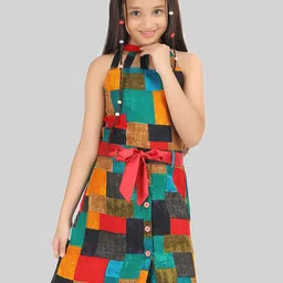 BEING NAUGHTY Print Fit & Flare Dress-picture-34