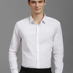 Louis Philippe Ath.Work Men Super Slim Fit Solid Spread Collar Casual Shirt-picture-13