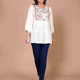 MIRJAI Women Floral Print Puff Sleeve MaternityTop-image-99