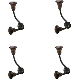 Indianshelf  Maroon 4 Pieces Glass Textured Hooks-4