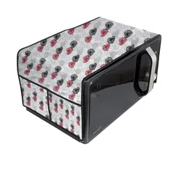 The Furnishing Tree Waterproof & Dustproof PVC Microwave Oven Top Cover with 4 Utility Pockets Cora-image-1