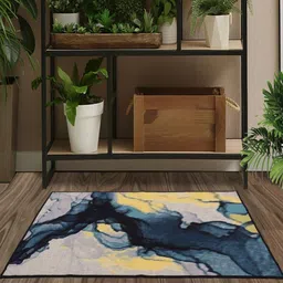 MODEFE Multicoloured Abstract Anti-Skid Nylon Carpet-29