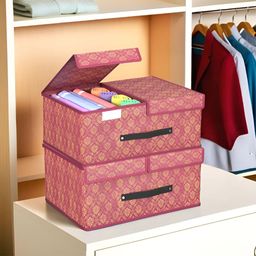 RUBOXA Maroon Set of 2 Regular Multi-Utility Organisers-image-58