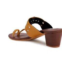 THE MADRAS TRUNK Embellished Block Mules with Bows image 3