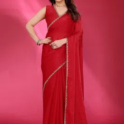 VS MALL Embellished Silk Cotton Saree-53