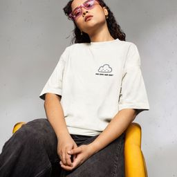 Broke Memers Graphic Printed Relaxed Fit Drop-Shoulder Sleeves Cotton Oversized T-shirt-image-68