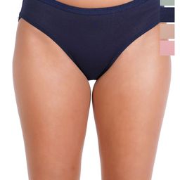 Liigne Pack Of 5 Cotton Mid Rise Basic Briefs VCPC2220-XS-image-61
