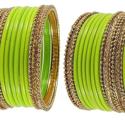 ZULKA Set Of 48 Cubic Zirconia-Studded Bangles-image-13