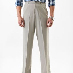Snitch Men Snitch Beige Mid-Rise Regular Fit Trouser-image-70