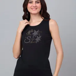 Dressitude Women Typography Pure Cotton T-shirt-image-75