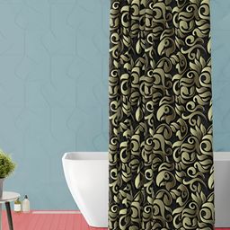 ArtzFolio Single Piece Waterproof Polyester Shower Curtain-image-56