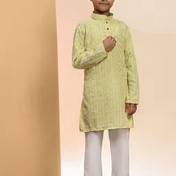 Pro-Ethic STYLE DEVELOPER Boys Floral Regular Kurta with Pyjamas image 1