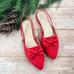 THE MADRAS TRUNK Women Mules with Bows Flats-image-82