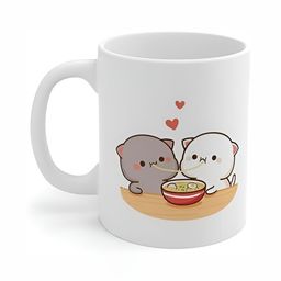 Mr UVD White & Grey Graphic Printed Ceramic Glossy Mug 350 ml-image-95