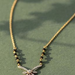 Bhumi Women Gold-Plated Artificial Stones and Beads Mangalsutra-image-55