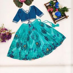 Shoryam Fashion Girls Silk Georgette Ready to Wear Lehenga Choli-image-65