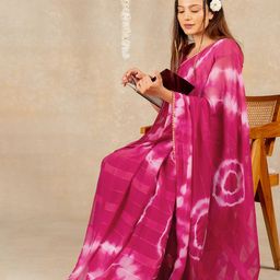 KALINI Women Tie and Dye Gotta Patti Saree-picture-12