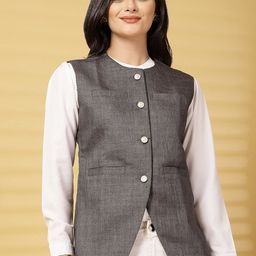 Vastraa Fusion Women Satin Nehru Jackets-image-71