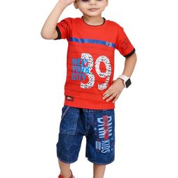 Zenat Boys Red Clothing Set-image-95
