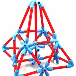 FunBlast Flexisticks DIY Building Blocks 136 Pieces - Multicolor image 3