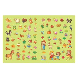 dreamland publications Dreamland At the Farm - Pop-Out Book with 3D Models Colouring and Stickers for Children image 3