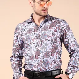 J White by Vmart Men Floral Opaque Printed Casual Shirt-image-77