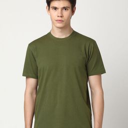 Stitch Hub Men Solid Round Neck Cotton T-shirt-image-76