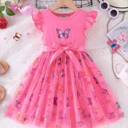 INCLUD Animal Print Flared Sleeve Fit & Flare Midi Dress-image-55