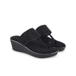 Shoetopia Girls Ethnic Embellished Suede Party Wedge Sandals-89