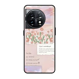 QRIOH Floral Printed OnePlus 11 5G Back Case Mobile Accessories-picture-18