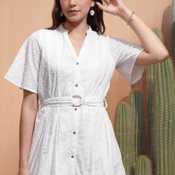 Tokyo Talkies Bell Sleeve Fit & Flare Mini Dress-image-73