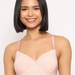 Clovia Geometric Bra Full Coverage Lightly Padded-image-0