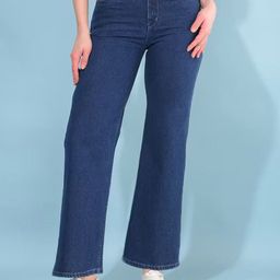ADBUCKS Women Wide Leg High-Rise Stretchable Jeans-image-19