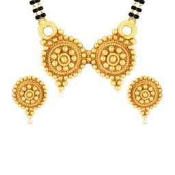 J D Jewellers Brass Silver-Plated Mangalsutra-image-78