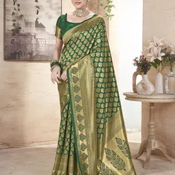 Dori Woven Design Banarasi Saree With Unstitched Blouse Piece-picture-37