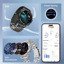 fastrack Radiant FX3 BT Calling 1.43 AMOLED Working Crown BT Calling IP67 Smart Watch image 3