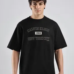 Calvin Klein Jeans Typography Embroidered Drop-Shoulder Sleeves Relaxed Fit T-shirt-picture-13
