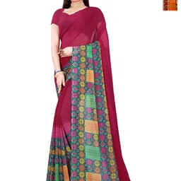 Moda Rapido Floral Pure Georgette Saree-picture-47