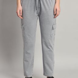 MKH Women Mid Rise Cotton Track Pants-picture-0