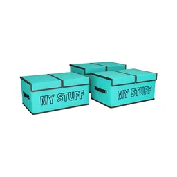 Myntra Elegant Homes Green And Grey 3 Pieces Printed Wardrobe Drawer Organisers-7