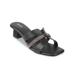 Mochi Textured Block Sandals with Buckles-31