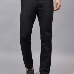 AAAI Enterprises Men Relaxed Straight Leg Slim Fit High-Rise Chinos Trousers-image-38