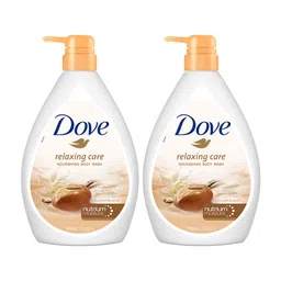 Dove Set of 2 Relaxing Care Nourishing Body Wash with Shea Butter & Vanilla - 1L Each-46
