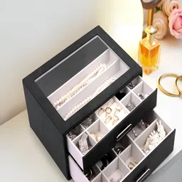 KriShyam Black Wardrobe Jewellery Organiser-picture-13