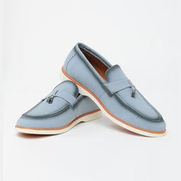 Snitch Blue Solid Loafers-image-21